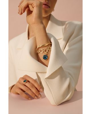 18K Yellow Gold Jaipur Color Gemstone Stackable Ring Collection