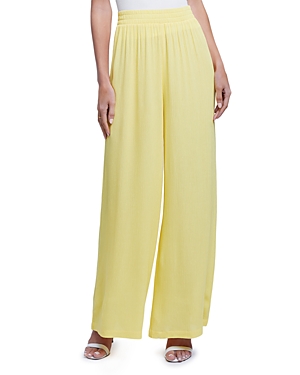 L Agence L'agence Nikita Wide Leg Pants In Light Maiz