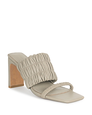 Simkhai Felix Elastic Block-heel Mules In Fossil