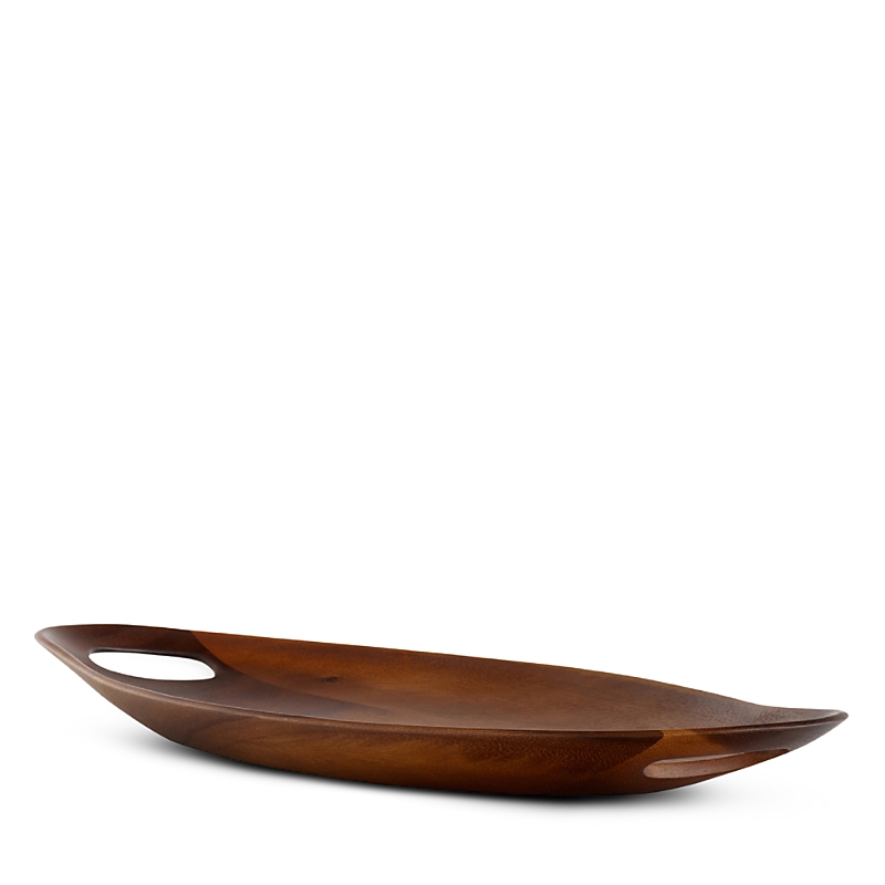 Nambe Portables 18-inch Wood Tray In Brown