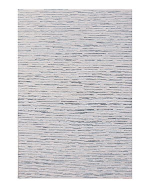 Lr Home Hans Brushstroke Striped Area Rug, 93 X 117 In Ivory/blue