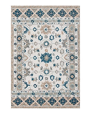 Lr Home Hans Traditional Floral Mosaic Area Rug, 60 X 93 In Ivory/ Tan