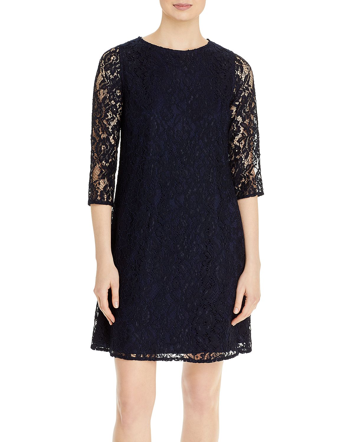 Caroline Rose Floral Lace Dress