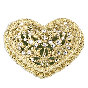 Olivia Riegel Luxembourg Heart Box In Gold