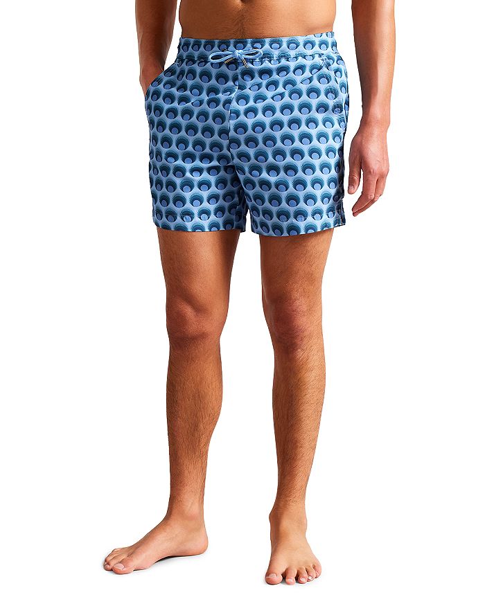 Ted Baker Totley Geo Print Drawstring Swim Trunks Bloomingdale's