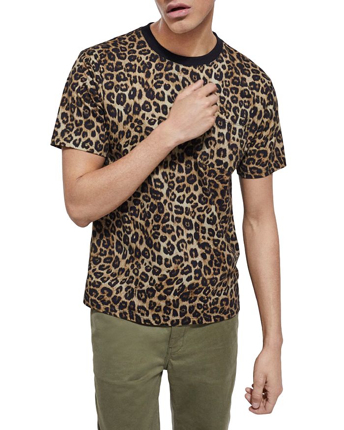 The Kooples Leopard Crewneck T-Shirt | Bloomingdale's