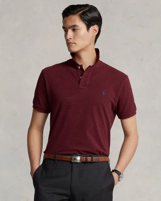 Custom Slim Fit Mesh Polo Shirt