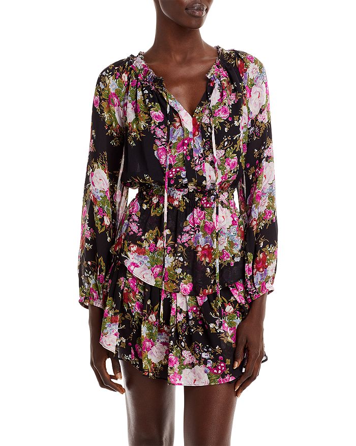 LOVESHACKFANCY POPOVER DRESS - BLACK