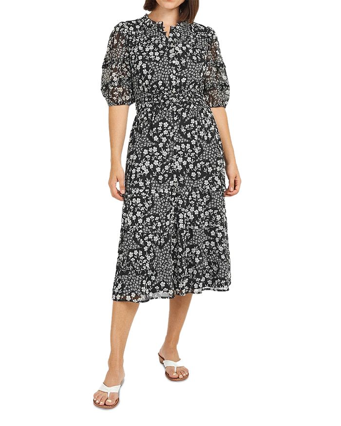 Daniel Rainn Printed A Line Dress | Bloomingdale's