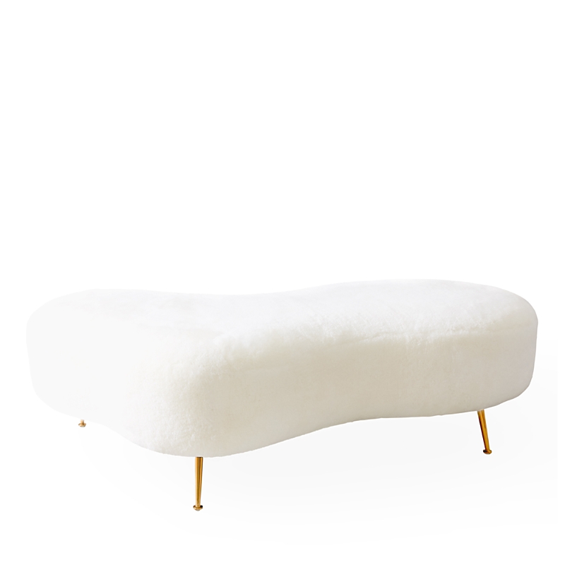 Jonathan Adler Amorphic Cocktail Ottoman In Natural