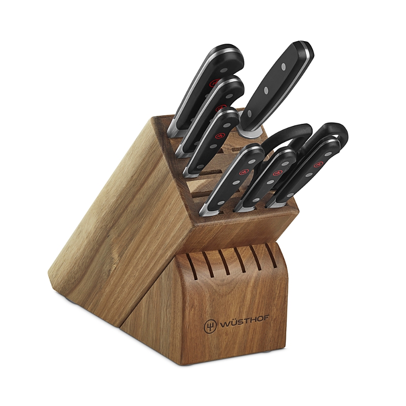 Wusthof Classic 9 Pc Knife Set In Black