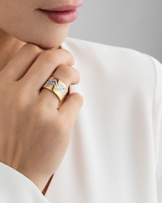 18K Yellow Gold Fusion End Ring