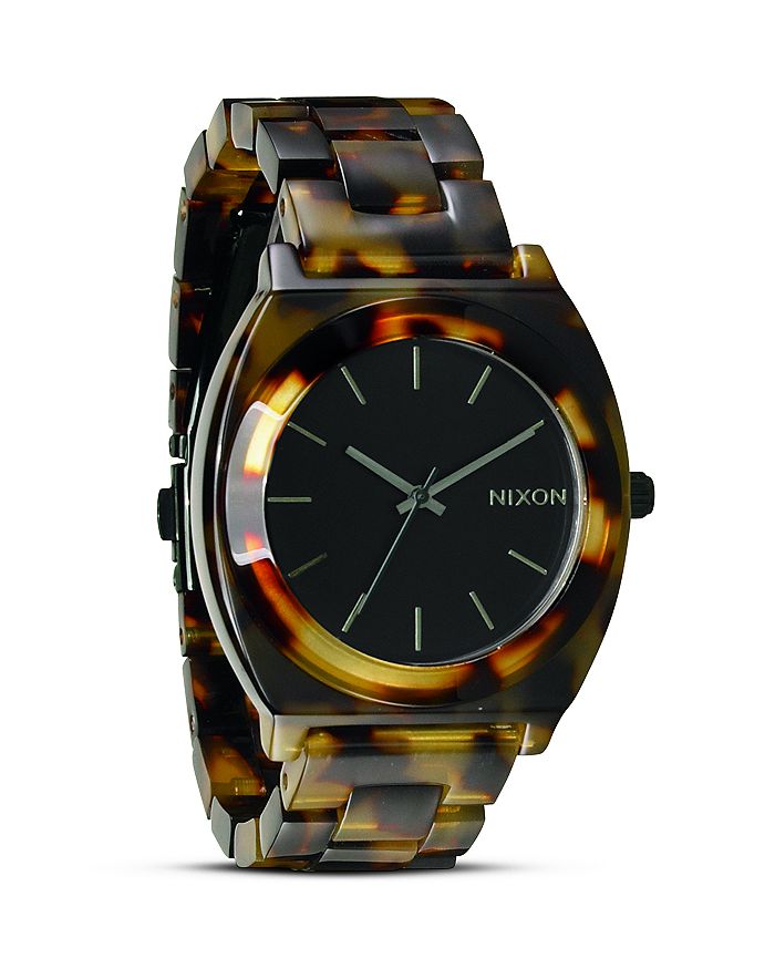 NIXON THE TIME TELLER ACETATE WATCH, 40MM,A327