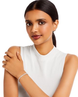  Certified Diamond Tennis Bracelet in 14K White Gold, 15.0 tcw 