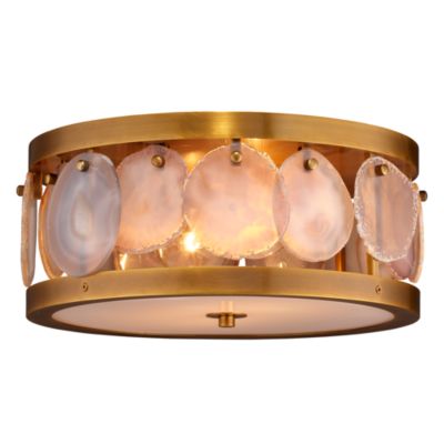 Small Upsala Agate Flush Mount Ceiling Light