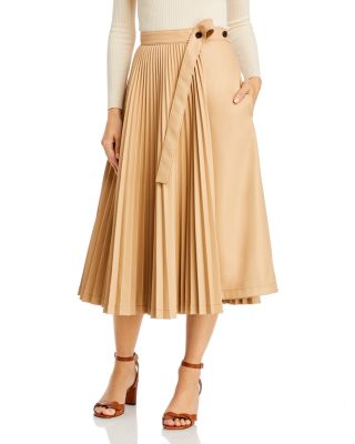 3.1 Phillip Lim 3.1 Philip Lim Faux Leather Pleated Skirt | Bloomingdale's