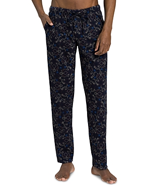 Hanro Night & Day Printed Knit Lounge Pants In Velvet Tendrils