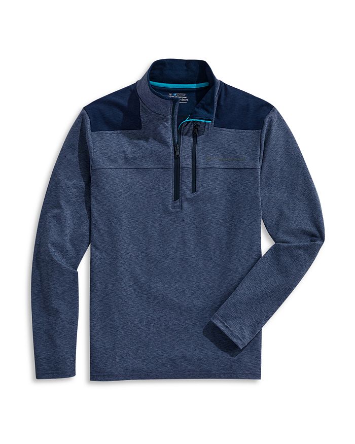 Pull Vineyard Vines 1/4 Zip Bleu Marine - Taille S - Polaire - Occasion Très Bon état