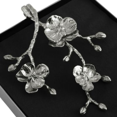 White Orchid Dinner Napkin Holder