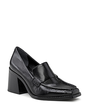 Vince Camuto Women's Segellis Block-heel Tailored Loafers In Black