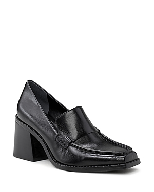 VINCE CAMUTO WOMEN'S SEGELLIS STACKED HEEL LOAFERS