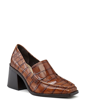 VINCE CAMUTO WOMEN'S SEGELLIS STACKED HEEL LOAFERS