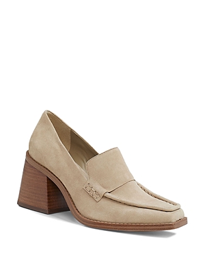 VINCE CAMUTO WOMEN'S SEGELLIS STACKED HEEL LOAFERS