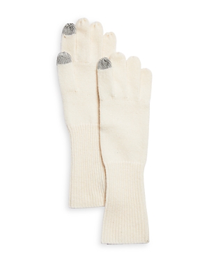 Echo Cashmere Blend Gloves In Cream