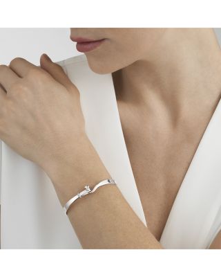 Sterling Silver Torun Diamond Bangle Bracelet