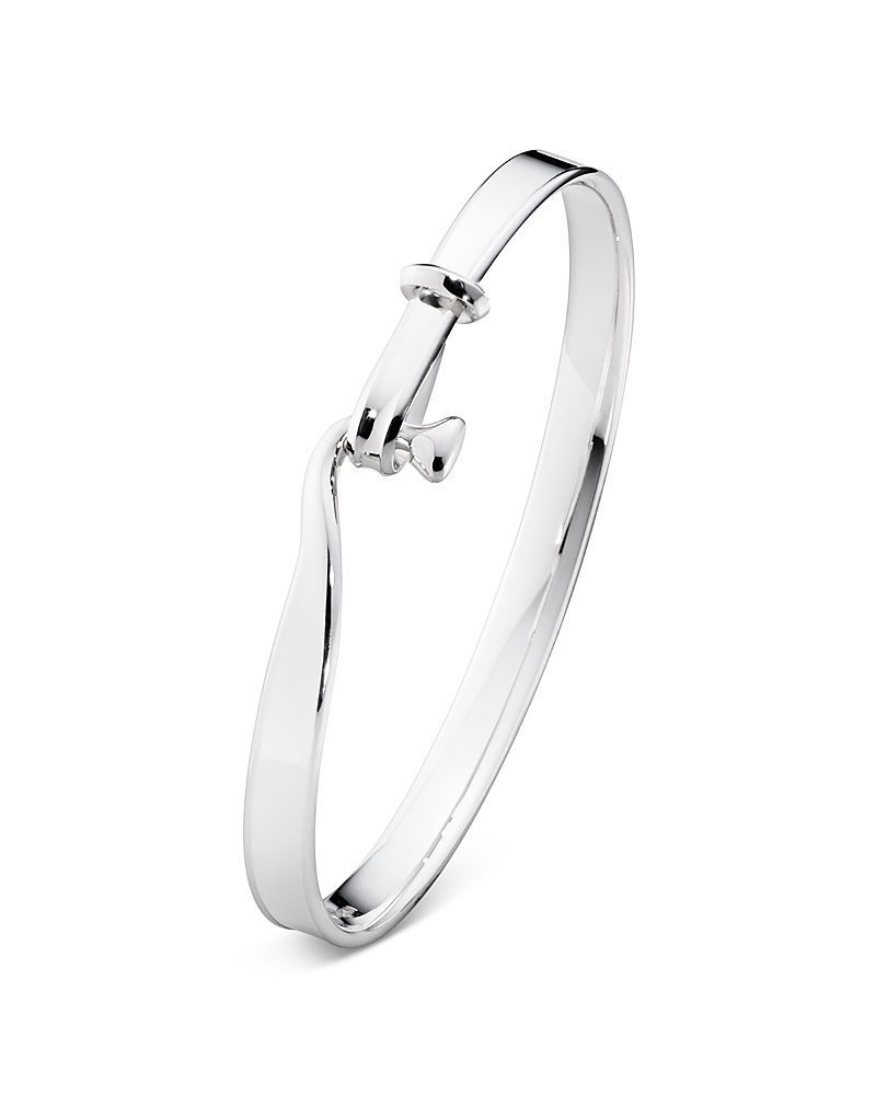 Georg Jensen Sterling Silver Torun Bangle Bracelet In Silver