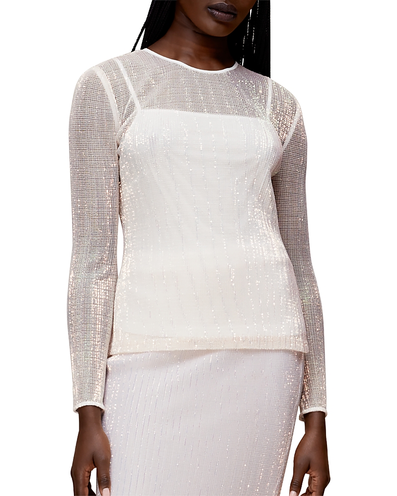 WHISTLES SARAI SEQUINED TOP