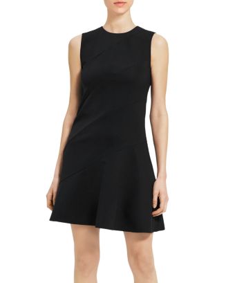 Theory Diagonal Drape Dress | Bloomingdale's