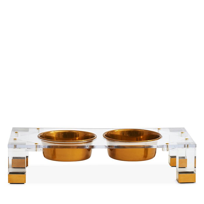 Gold deals dog bowl