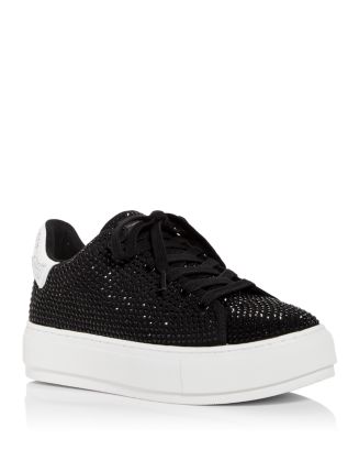 KURT GEIGER LONDON Women's Laney Crystal Embellished Low Top Sneakers ...