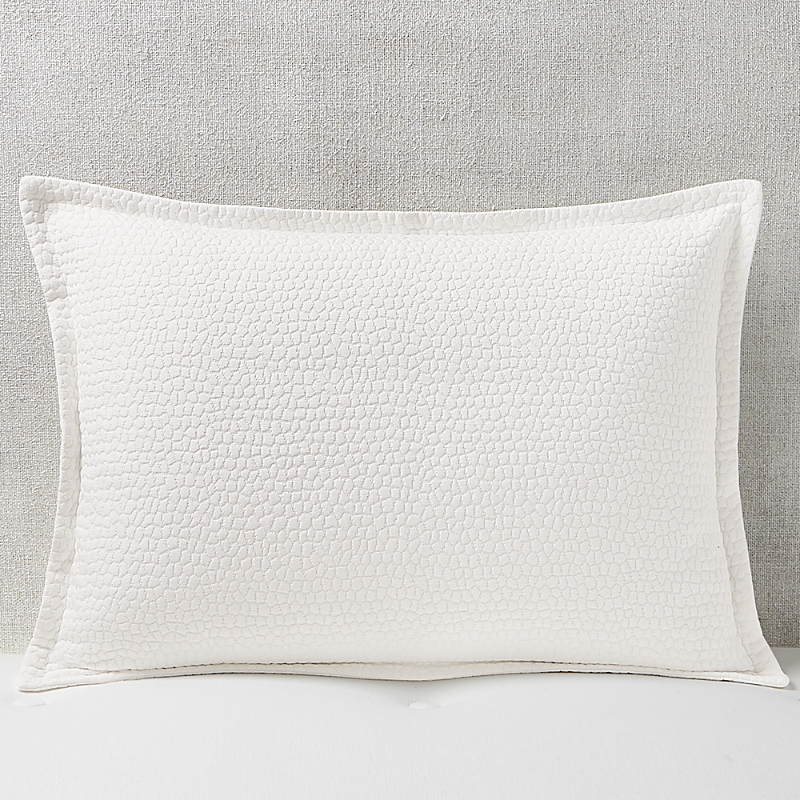 Hudson Park Collection Signature Pebbled Matelasse King Sham, Pair In White
