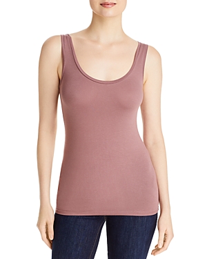 Majestic Scoop Neck Tank In 045 Taupe
