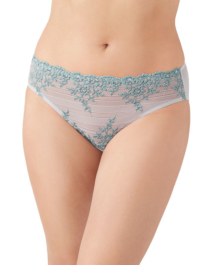 Wacoal Embrace Lace Bikini Underwear 64391 In Micro Chip/tourmaline