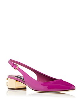 Dolce & Gabbana - Women's Block Heel Slingback Pumps