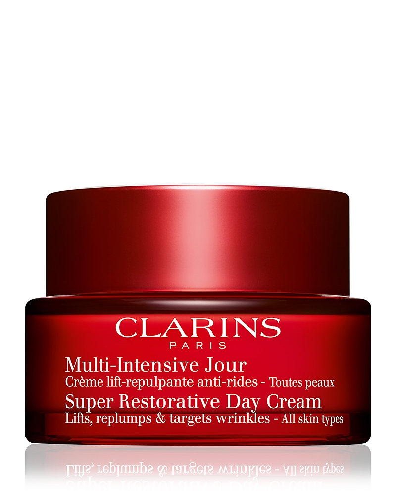 Clarins Super Restorative Day Moisturizer Spf 15 Sunscreen 1.7 Oz. In White
