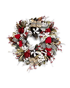 Mackenzie-Childs - Checkmate Christmas Wreath