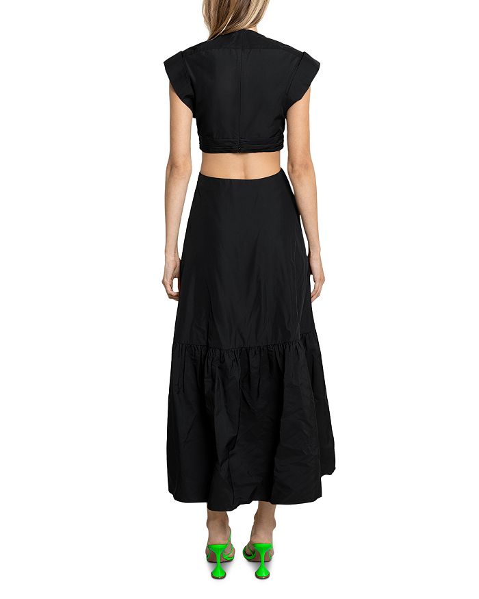 Shop A.l.c Alexandria Waist Cutout Dress In Black