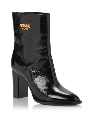 Moschino Women's High Heel Ankle Booties In Black | ModeSens