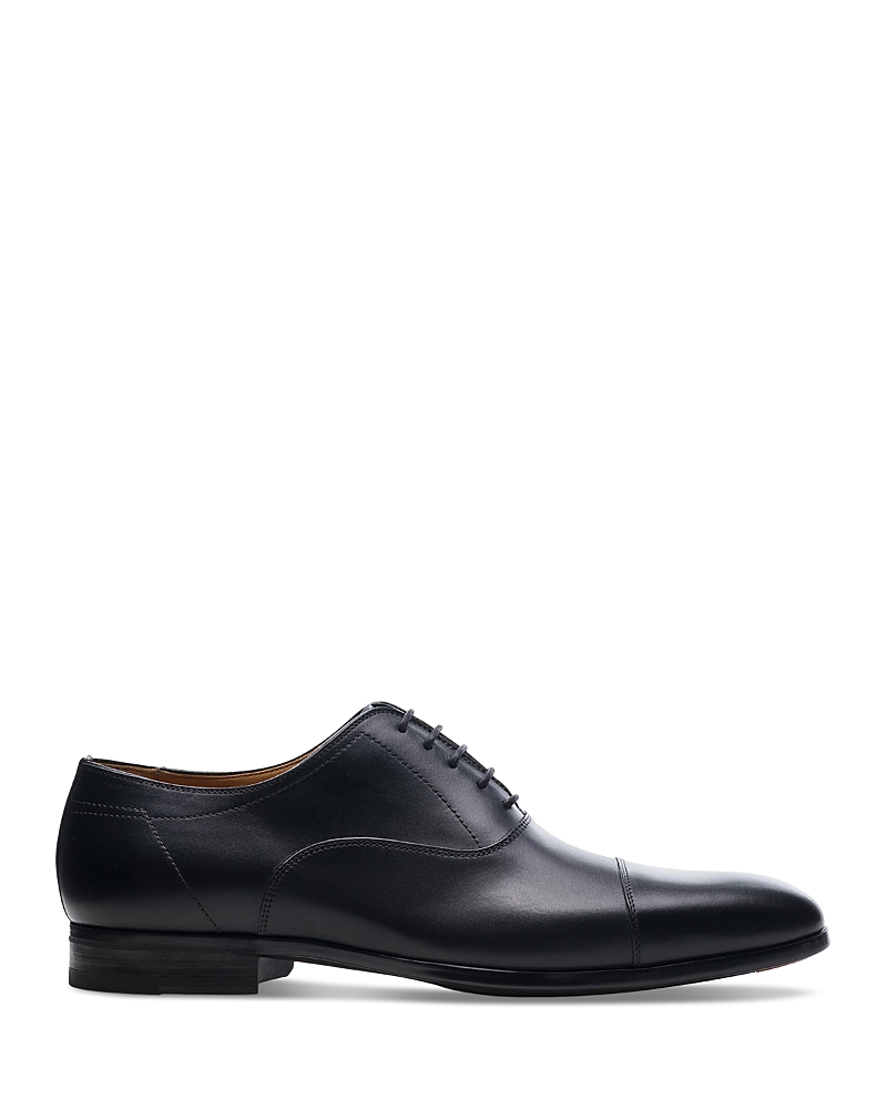 Magnanni Lace-up Leather Oxford Shoes In Black