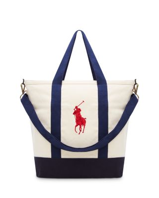 Polo Ralph Lauren Crossbody Bag Pony Logo Navy Blue selling Red Pockets Adjustable New