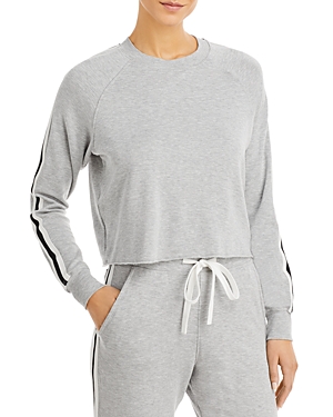 Splits59 Warm Up Sweatshirt In Heather Grey/vintage White