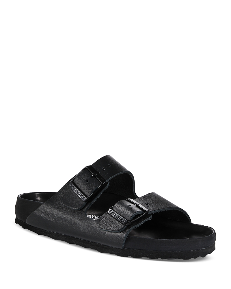 Birkenstock Black Arizona Slide Sandals In Black