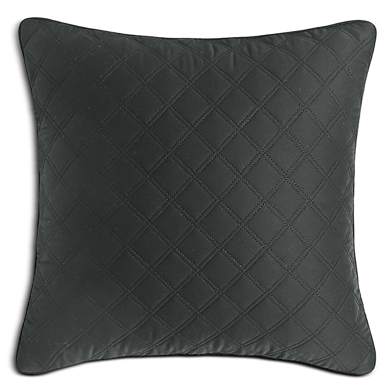 Hudson Park Collection Hudson Park Double Diamond Decorative Pillow, 16 X 16 - Exclusive In Black