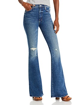 MOTHER - The Super Cruiser High Rise Flare Jeans in Born To Bi