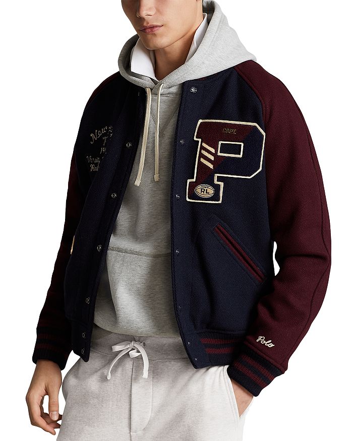 Polo Ralph Lauren Wool Blend Letterman Jacket | Bloomingdale's