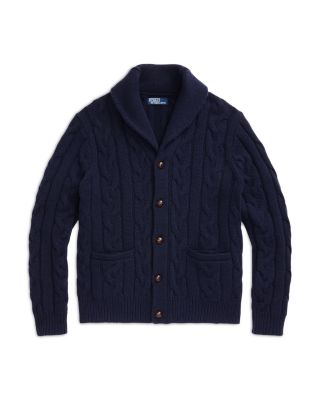 Polo Ralph Lauren Wool & Cashmere Cable Knit Shawl Collar